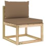 6-piece garden furniture set with impregnated wood cushions by vidaXL, Garden sets - Ref: Foro24-3065188, Price: 353,99 €, Di...