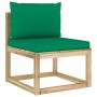 6-piece garden furniture set with cushions, impregnated wood by vidaXL, Garden sets - Ref: Foro24-3065098, Price: 293,16 €, D...