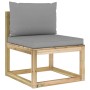 10-piece garden furniture set with cushions, impregnated wood by vidaXL, Garden sets - Ref: Foro24-3064984, Price: 625,79 €, ...