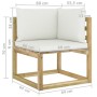 10-piece garden furniture set with impregnated wood cushions by vidaXL, Garden sets - Ref: Foro24-3065014, Price: 686,77 €, D...