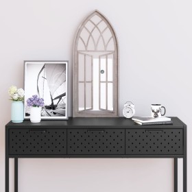 Sand-colored iron mirror for indoor use, 70x30 cm by vidaXL, Mirrors - Ref: Foro24-3093533, Price: 86,99 €, Discount: %