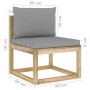 9-piece garden furniture set with impregnated wood cushions by vidaXL, Garden sets - Ref: Foro24-3064986, Price: 604,99 €, Di...