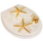 Asiento inodoro WC MDF tapa de estrellas de mar de vidaXL, Asientos de inodoros y bidés - Ref: Foro24-140805, Precio: 36,31 €...