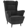 Dark Gray Velvet Wing Chair and Stool by vidaXL, Armchairs - Ref: Foro24-3115932, Price: 309,92 €, Discount: %