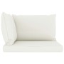 Set de muebles de jardín 6 pzas con cojines crema de vidaXL, Conjuntos de jardín - Ref: Foro24-3065004, Precio: 361,25 €, Des...