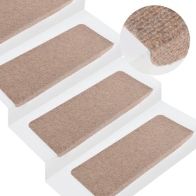 Self-adhesive stair treads 15 units 65x24.5x3.5 cm by vidaXL, Stair mats - Ref: Foro24-343476, Price: 46,19 €, Discount: %