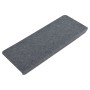 Alfombrilla autoadhesiva de escalera 15 uds gris 65x24,5x3,5 cm de vidaXL, Alfombrillas para escalones - Ref: Foro24-343479, ...