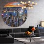 WallArt Círculo de papel pintado Skyline by Night 190 cm de WallArt, Papel pintado - Ref: Foro24-440351, Precio: 29,20 €, Des...