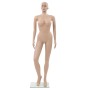 Maniquí femenino con base de vidrio beige 180 cm de vidaXL, Maniquís - Ref: Foro24-142930, Precio: 168,25 €, Descuento: %