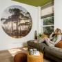 WallArt Umbrella Pines in Italy Wallpaper Circle 190 cm by WallArt, Painted paper - Ref: Foro24-440359, Price: 34,10 €, Disco...