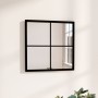 Espejo de pared metal negro 40x40 cm de vidaXL, Espejos - Ref: Foro24-342204, Precio: 32,31 €, Descuento: %