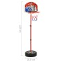 Verstellbares Kinder-Basketballspiel 120 cm von vidaXL, Spielzeug-Basketball - Ref: Foro24-80349, Preis: 25,99 €, Rabatt: %