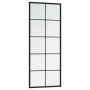 Black metal wall mirror 100x40 cm by vidaXL, Mirrors - Ref: Foro24-342208, Price: 64,70 €, Discount: %