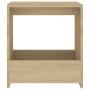 Mesa auxiliar de madera contrachapada roble Sonoma 50x26x50 cm de vidaXL, Mesas auxiliares - Ref: Foro24-806690, Precio: 30,1...