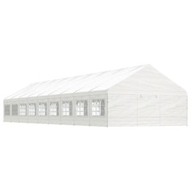 Gazebo with white polyethylene roof 20.07x5.88x3.75 m by vidaXL, Tents and gazebos - Ref: Foro24-3155501, Price: 1,00 €, Disc...