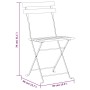 Folding garden chairs 8 pcs solid acacia wood and steel by vidaXL, Garden chairs - Ref: Foro24-3152107, Price: 319,43 €, Disc...