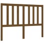 Double bed frame with honey brown wooden headboard by vidaXL, Beds and slatted bases - Ref: Foro24-3193829, Price: 156,95 €, ...