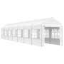 Gazebo with white polyethylene roof 15.61x2.28x2.69 m by vidaXL, Tents and gazebos - Ref: Foro24-3155483, Price: 602,88 €, Di...