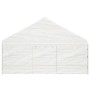 Cenador con techo polietileno blanco 6,69x5,88x3,75 m de vidaXL, Carpas y cenadores - Ref: Foro24-3155495, Precio: 506,52 €, ...