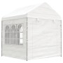 Gazebo with white polyethylene roof 15.61x2.28x2.69 m by vidaXL, Tents and gazebos - Ref: Foro24-3155483, Price: 602,88 €, Di...