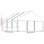 Pavillon mit weißem Polyethylendach 6,69x5,88x3,75 m von vidaXL, Zelte und Pavillons - Ref: Foro24-3155495, Preis: 577,25 €, ...