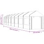 Gazebo with white polyethylene roof 15.61x2.28x2.69 m by vidaXL, Tents and gazebos - Ref: Foro24-3155483, Price: 602,88 €, Di...