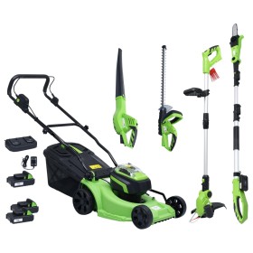 5-Piece Cordless Garden Power Tool Set by vidaXL, Motorized Equipment Sets for Outdoor Use - Ref: Foro24-3154942, Price: 619,...