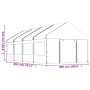 Pavillon mit weißem Polyethylendach 8,92x4,08x3,22 m von vidaXL, Zelte und Pavillons - Ref: Foro24-3155488, Preis: 581,83 €, ...