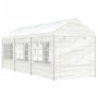 Pavillon mit weißem Polyethylendach 6,69 x 2,28 x 2,69 m von vidaXL, Zelte und Pavillons - Ref: Foro24-3155479, Preis: 296,68...