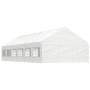 Gazebo with white polyethylene roof 13.38x5.88x3.75 m by vidaXL, Tents and gazebos - Ref: Foro24-3155498, Price: 1,00 €, Disc...