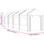 Pavillon mit weißem Polyethylendach 8,92 x 2,28 x 2,69 m von vidaXL, Zelte und Pavillons - Ref: Foro24-3155480, Preis: 373,91...