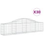 Gabion baskets 30 pcs arch shape iron 200x30x40/60 cm by vidaXL, Pots and planters - Ref: Foro24-3145384, Price: 1,00 €, Disc...