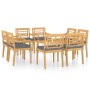 Batavia chairs with cushions, 8 units, solid teak wood. by vidaXL, Garden chairs - Ref: Foro24-3087059, Price: 905,29 €, Disc...