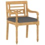 Batavia chairs with cushions, 8 units, solid teak wood. by vidaXL, Garden chairs - Ref: Foro24-3087059, Price: 905,29 €, Disc...