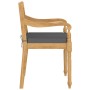 Batavia chairs with cushions, 8 units, solid teak wood. by vidaXL, Garden chairs - Ref: Foro24-3087059, Price: 905,29 €, Disc...