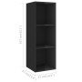 Wall living room furniture 2 pieces glossy black engineered wood by vidaXL, TV Furniture - Ref: Foro24-3079860, Price: 95,70 ...