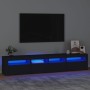 TV cabinet with LED lights Black 210x35x40 cm by vidaXL, TV Furniture - Ref: Foro24-3152731, Price: 152,38 €, Discount: %