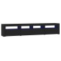 TV cabinet with LED lights Black 210x35x40 cm by vidaXL, TV Furniture - Ref: Foro24-3152731, Price: 152,38 €, Discount: %