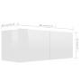 Living room furniture 4 pieces glossy white 80x30x30 cm by vidaXL, TV Furniture - Ref: Foro24-3079270, Price: 224,95 €, Disco...