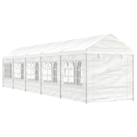 Pavillon mit weißem Polyethylendach 11,15x2,28x2,69 m von vidaXL, Zelte und Pavillons - Ref: Foro24-3155481, Preis: 448,83 €,...