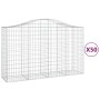 Gabionenkörbe 50 Stk. Bogenform Eisen 200x50x120/140 cm von vidaXL, Töpfe und Pflanzgefäße - Ref: Foro24-3145680, Preis: 4,00...