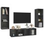 Juego de muebles de salón 3 piezas madera de ingeniería gris de vidaXL, Muebles TV - Ref: Foro24-3079747, Precio: 146,34 €, D...