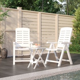 Garden dining set 3 pieces white polypropylene by vidaXL, Garden sets - Ref: Foro24-3120463, Price: 147,99 €, Discount: %