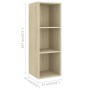 Juego de muebles de salón 3 pzas madera ingeniería roble Sonoma de vidaXL, Muebles TV - Ref: Foro24-3079748, Precio: 148,04 €...