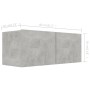 Set Wohnzimmermöbel 4 Stück Holzwerkstoff Beton grau von vidaXL, TV-Möbel - Ref: Foro24-3079156, Preis: 158,16 €, Rabatt: %