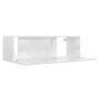 Set de muebles de salón 3 pzas madera ingeniería blanco brillo de vidaXL, Muebles TV - Ref: Foro24-3079289, Precio: 167,84 €,...