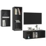 3-piece TV stand set, glossy black plywood. by vidaXL, TV Furniture - Ref: Foro24-3079734, Price: 130,96 €, Discount: %