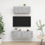 Living room furniture set 2 pieces concrete gray engineered wood by vidaXL, TV Furniture - Ref: Foro24-3079122, Price: 90,33 ...