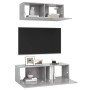 Set de muebles de salón 2 pzas madera ingeniería gris hormigón de vidaXL, Muebles TV - Ref: Foro24-3079122, Precio: 90,33 €, ...