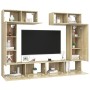 Set muebles de salón TV 6 pzas madera ingeniería roble Sonoma de vidaXL, Muebles TV - Ref: Foro24-3079014, Precio: 253,80 €, ...